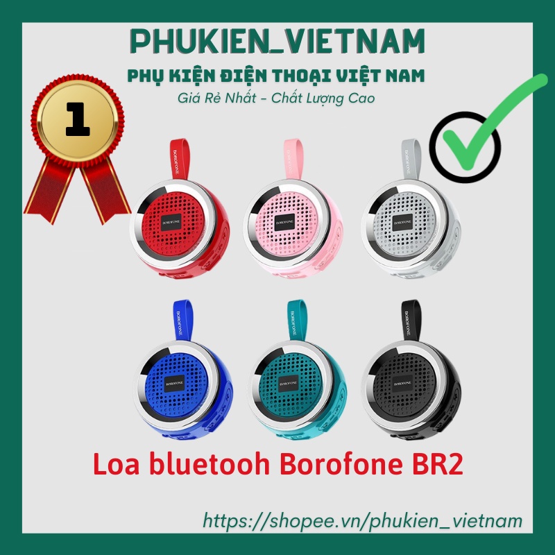 Loa bluetooh đa năng Borofone BR2 Aurora wireless V5.0 kết nối 2 loa cùng lúc - Hàng chính hãng