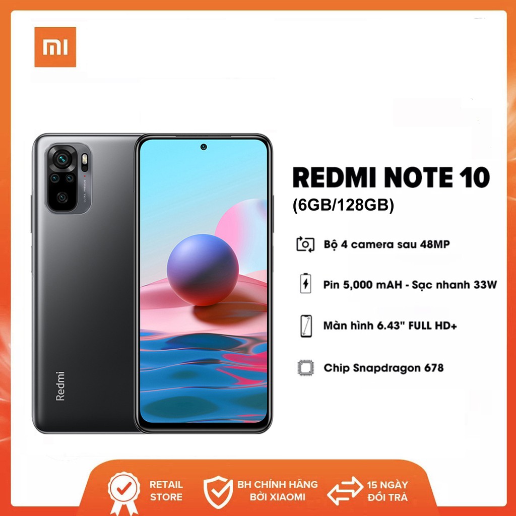 Điện thoại Xiaomi Redmi Note 10 (6GB/128GB)