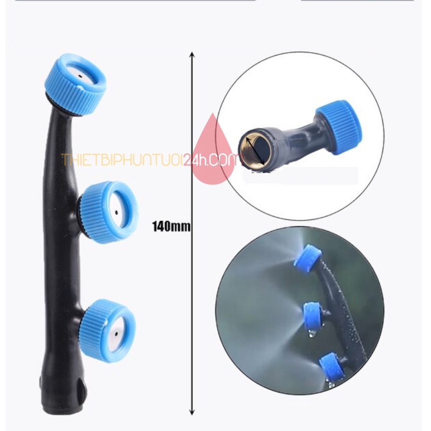 Béc phun sương bình xịt điện ren 13mm bình phun xịt tưới lan tưới cây sương mịn không hao nước - MHL