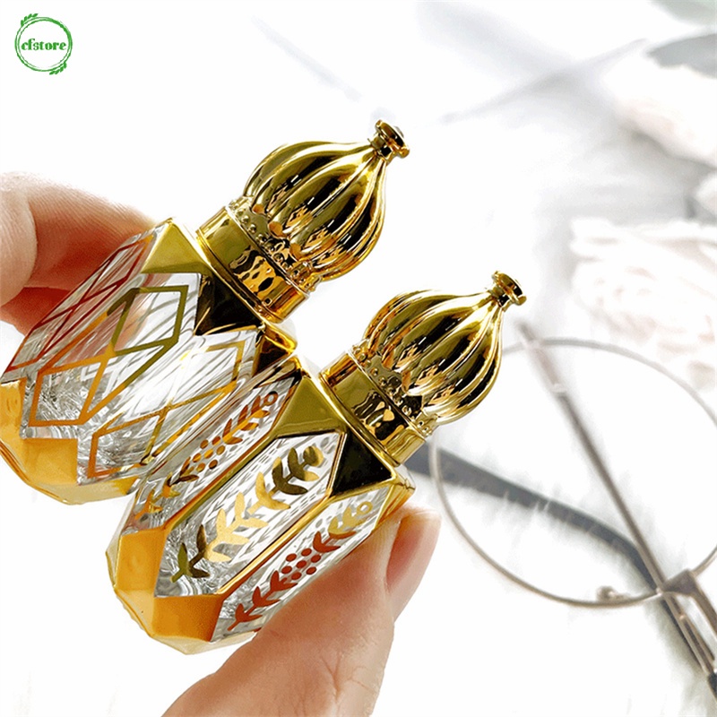 Lọ Thủy Tinh Rỗng 6ml Màu Vàng Đựng Nước Hoa Dạng Lăn Có Thể Cuộn Lại Mang Đi Du Lịch