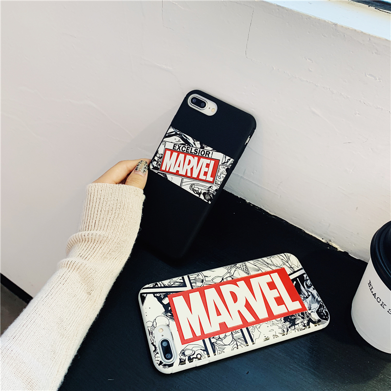 Usa Comics Ốp Điện Thoại Silicon Mềm Hình Siêu Anh Hùng Marvel Cho Iphone 6 6s 7 8 Plus X Xs Max Xr 11 12 Pro Max 12 Mini