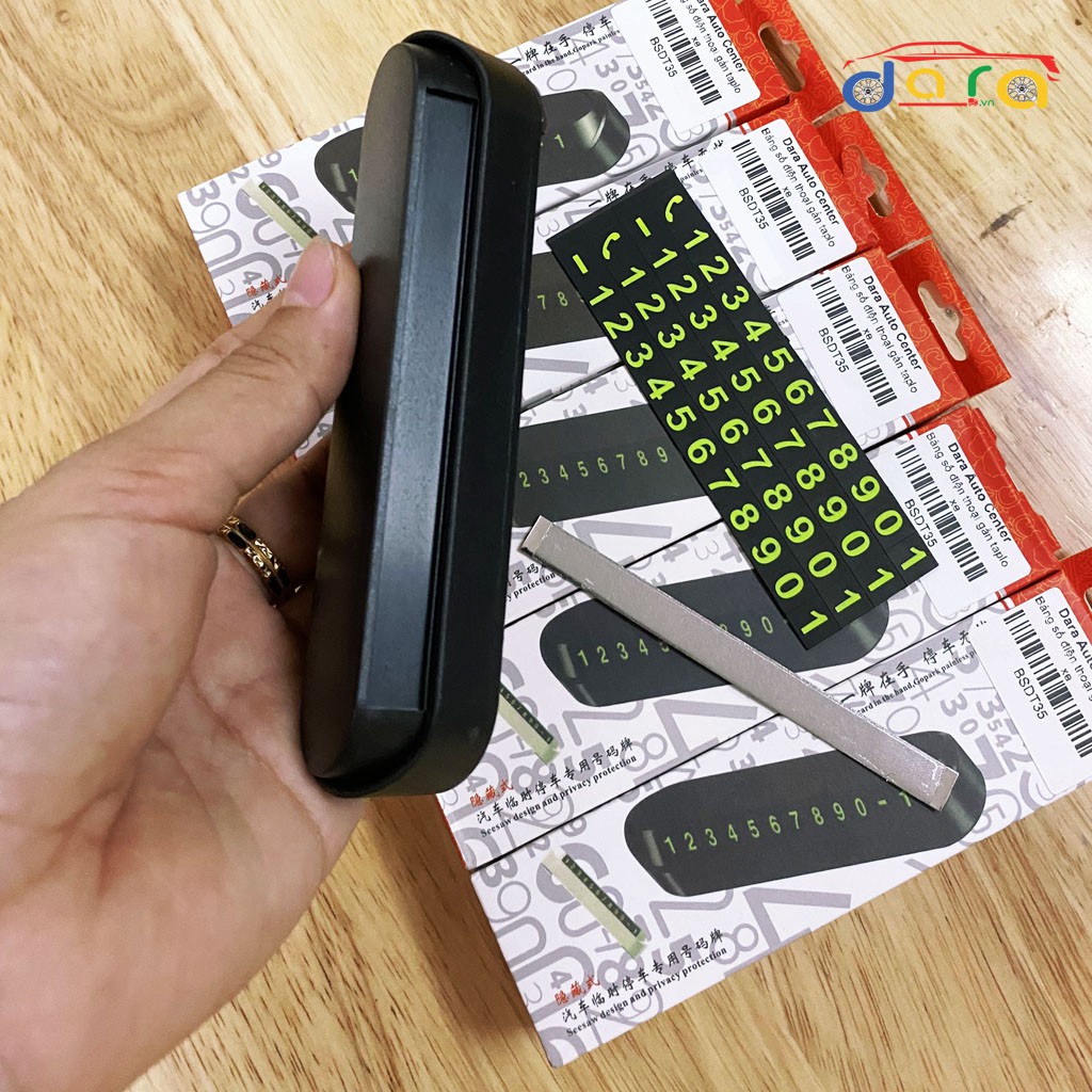 Bảng gắn số điện thoại trên taplo ô tô, có phản quang | BigBuy360 - bigbuy360.vn