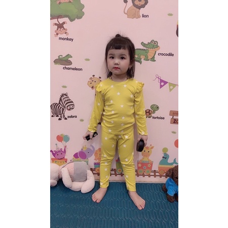 Sét bộ tăm lạnh dài tay cho bé gái