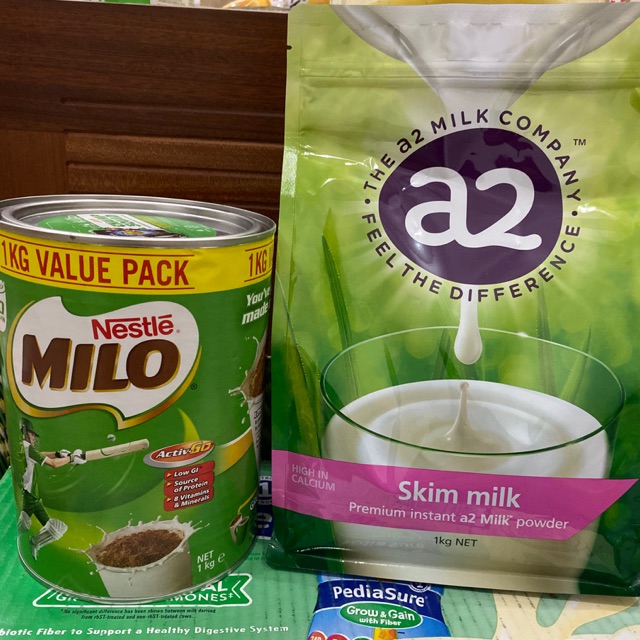 (Date 4/2023) Combo 1 Milo Úc và 1 sữa a2 tách kem 1kg