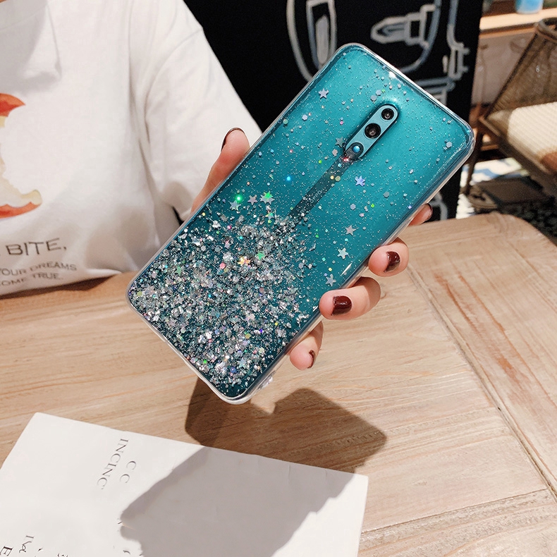 Ốp Điện Thoại Mềm Kim Tuyến Lấp Lánh Cho Realme C55 C53 C15 C11 C3 XT X2 Pro Realme 5S 5i 5 Pro Realme Q