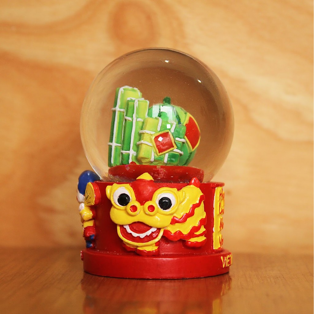 Quả Cầu Tuyết Thuỷ Tinh 4.5cm Snowglobe Saigonir - Hình Ảnh Việt Nam - Chi Tiết Sắc Nét - Quà Tặng - Quà Lưu Niệm