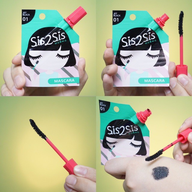 Mascara Dạng Gói SIS2SIS Volumizing Jet Black 01 - Thái Lan 2g