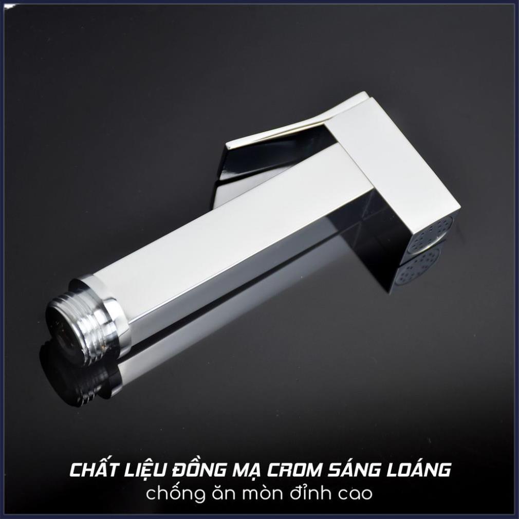 Bộ vòi xịt vệ sinh đa năng chất liệu đồng mạ crom mặt gương bóng HIWIN PJF-2020