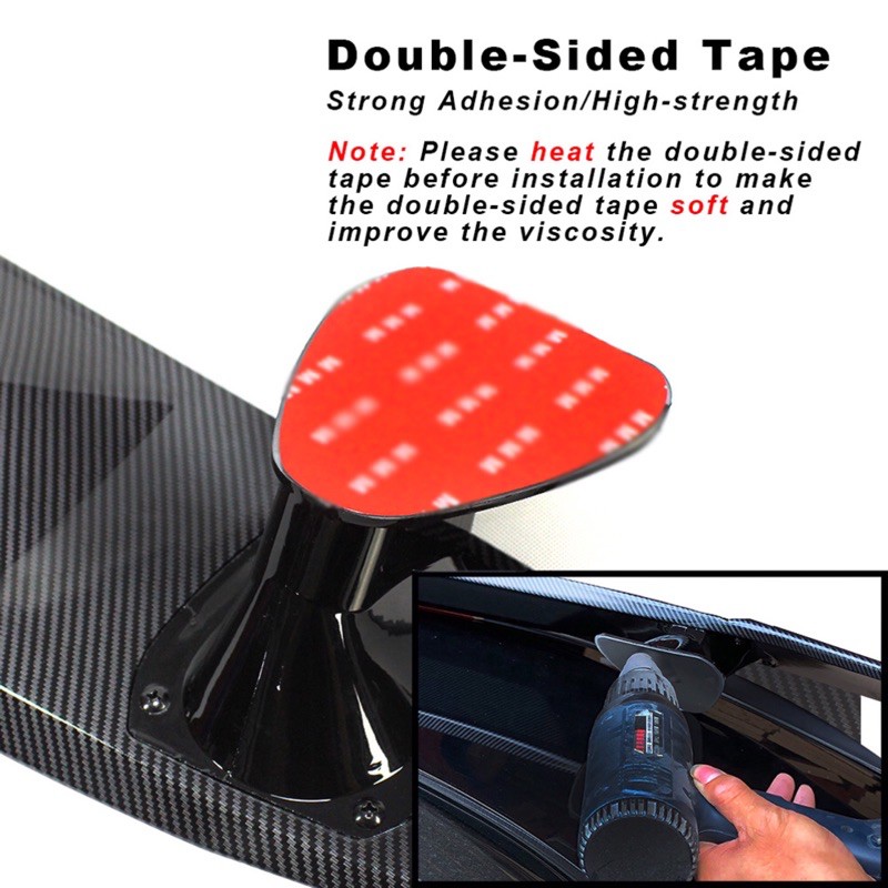 Đuôi gió thể thao ô tô các bon cho các loại xe