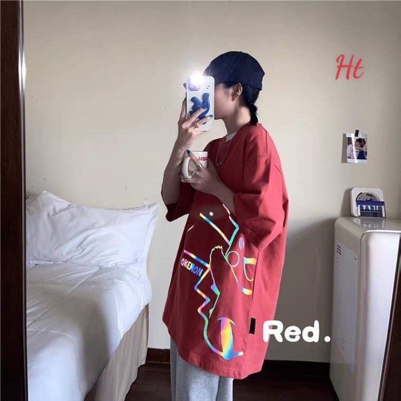 Áo phông mèo Po ke 7 màu H2D578