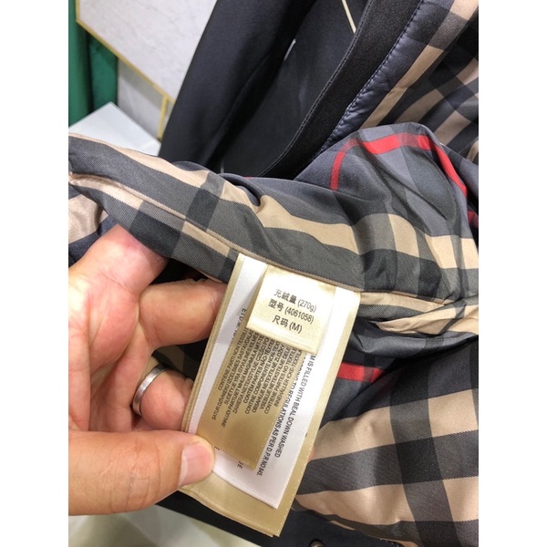 Áo khoác mùa đông cho nam siêu ấm thương hiệu Burberry BBR cao cấp