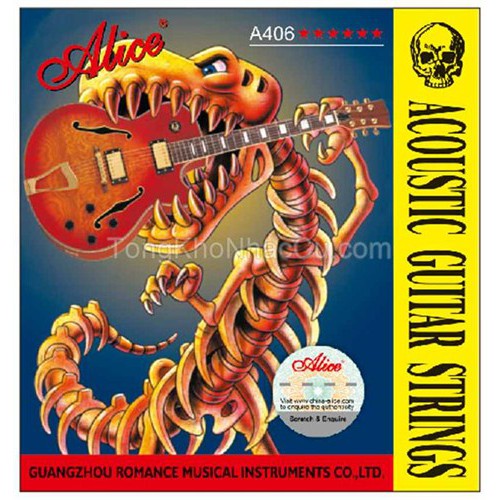 Bộ 6 Dây Guitar Acoustic Alice A406