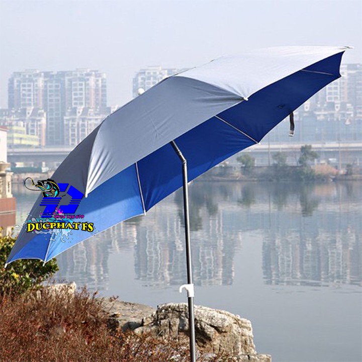 Ô Dù Che Nắng Mưa câu cá. hai màu, Đường Kính 1m8, gấp 45 độ !!!