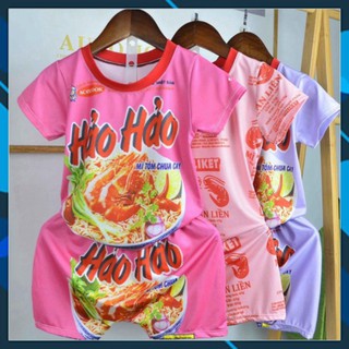 Bộ cho bé trai bé gái mì tôm kute dễ thương