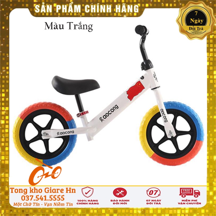 Xe thăng bằng, chòi chân hai bánh dành cho bé, Khung xe thép hợp kim - Lốp đặc