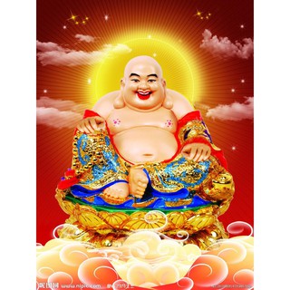 Tranh đính đá toàn bộ  - Đức Phật Di Lặc