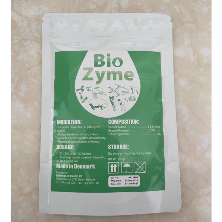 1 Gói 227gr Biozyme Men Vi Sinh Hữu Hiệu Hỗ Trợ Tiêu Hoá Chó Mèo Cá Tôm Động Vật