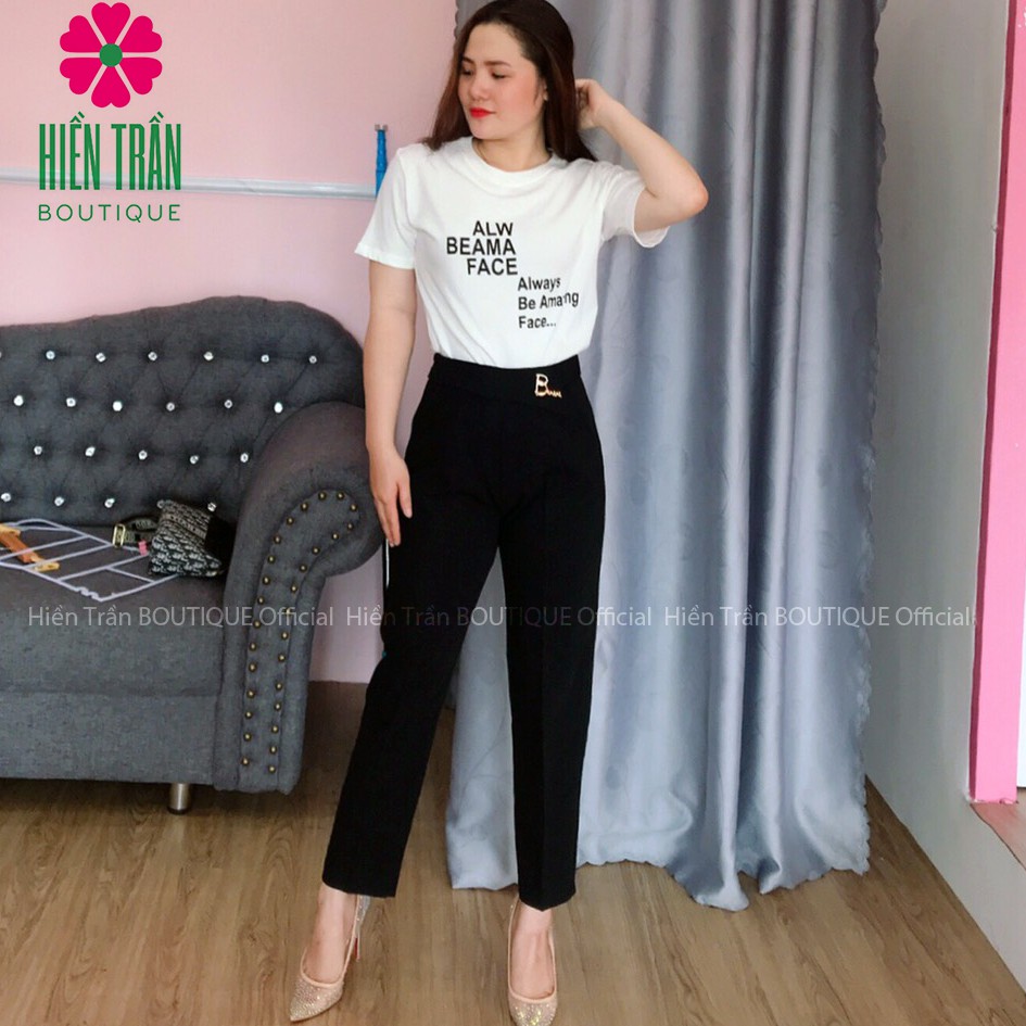 Quần tây nữ công sở khoá sườn kèm khuyên BANANA | BigBuy360 - bigbuy360.vn