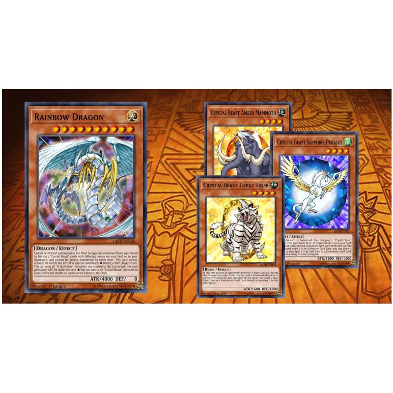 Yugioh - Bộ Bài Crystal Beast Đầy Đủ Cho Dân Sưu Tập