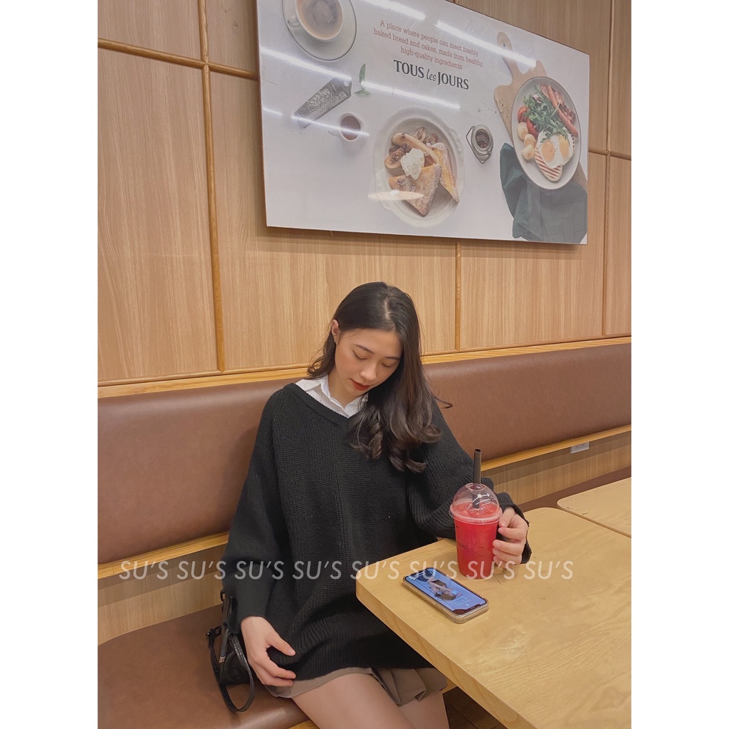 Áo len cổ tim cúc dọc form rộng A2062 SUSTORE | BigBuy360 - bigbuy360.vn