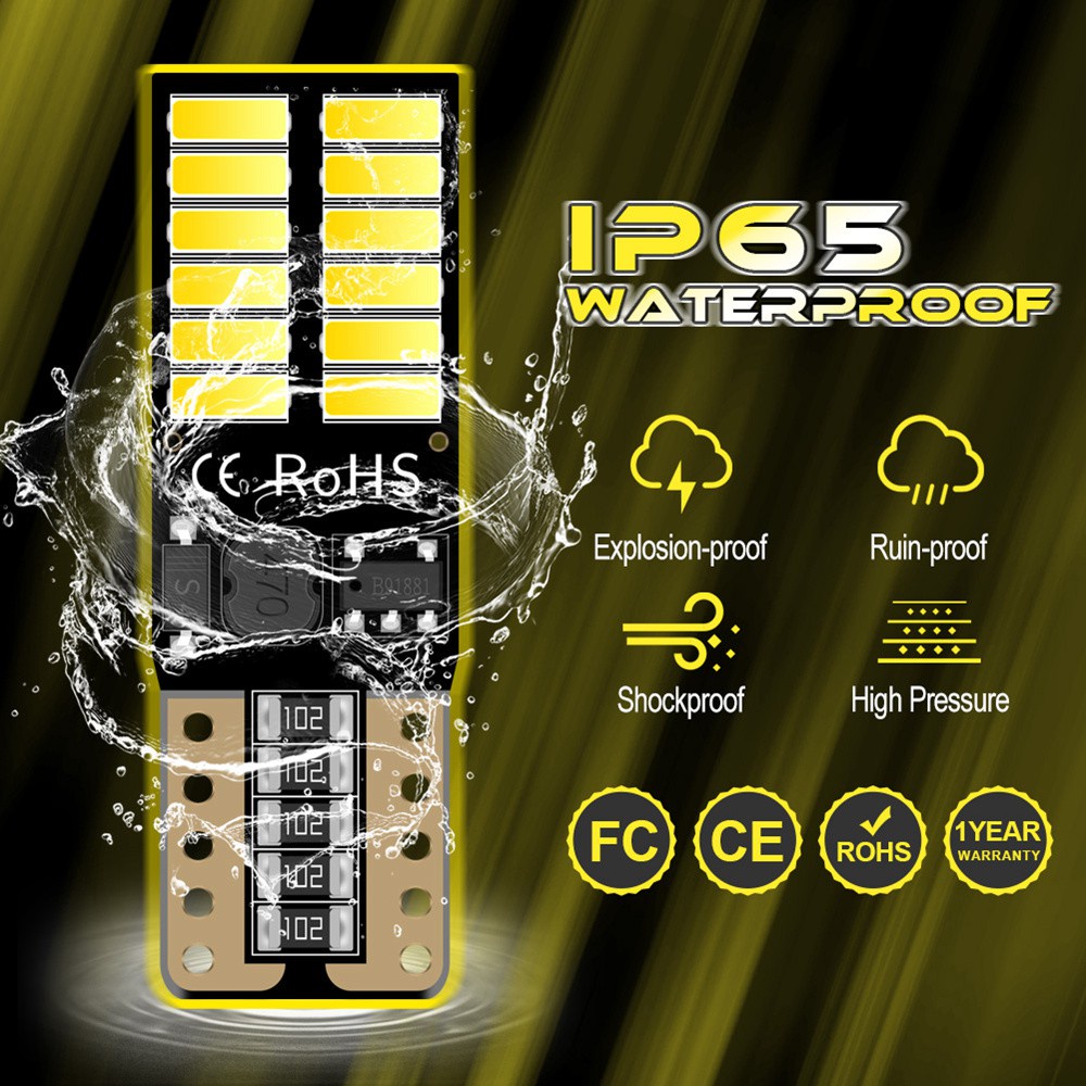 Chip Đèn LED T10 194 W5W 4014 DRL 24-SMD 4014 Chuyên Dụng Cho Xe Hơi