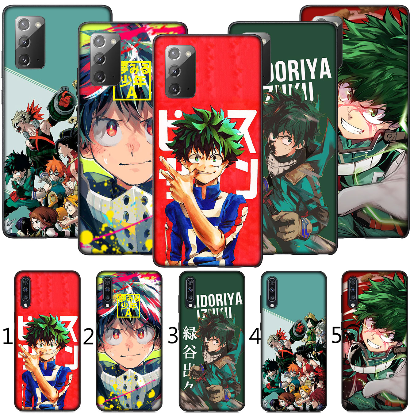 Samsung Galaxy A9 A8 A7 A6 Plus J8 2018 + A21S A70 M20 A6+ A8+ 6Plus Phone Case Soft Silicone Casing My Hero Academia