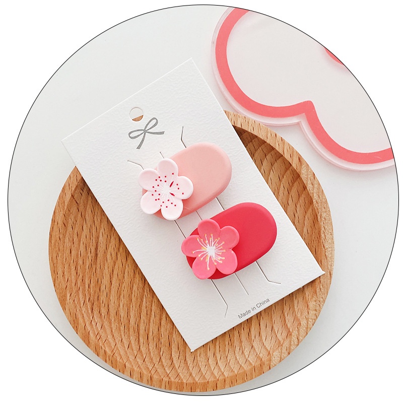 Bộ Kẹp Tóc Hình Bông Hoa Xinh Xắn Phong Cách Hàn Quốc Cho Bé Gái timetunnel