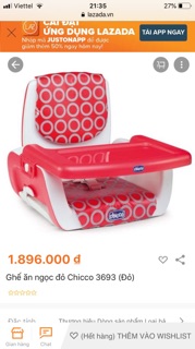 Ghế ănh dặm chicco
