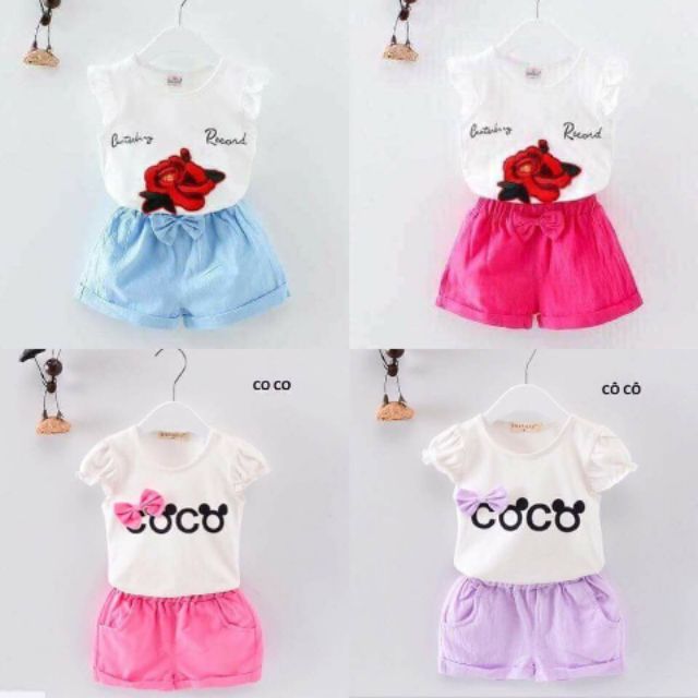Bộ đồ bé gái dễ thương