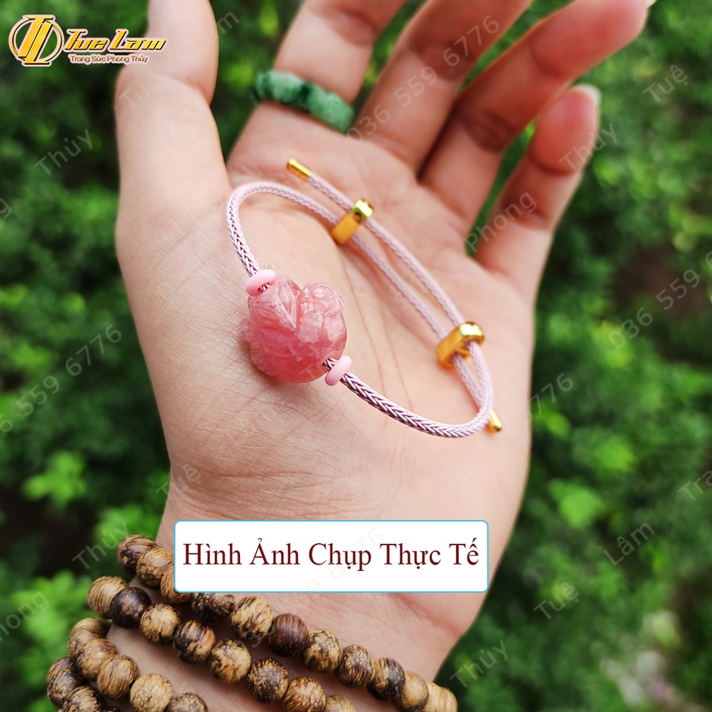 Vòng tay nữ hồ ly chúa đào hoa hợp mệnh hỏa thổ phù trợ tình duyên mang lại may mắn - Tuệ Lâm