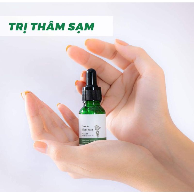 SERUM NHÂN SÂM DƯỠNG DA TRẮNG HỒNG HẾT THÂM SẠM NÁM VÀ CHỐNG LÃO HÓA