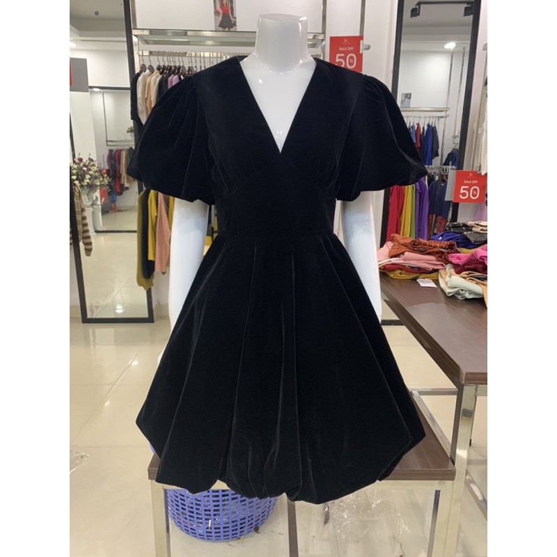 Váy nhung xoè ELISE giá trên mác 2298k, xả lỗ 1500k (bộ sưu tập thu đông mới nhất 2020)