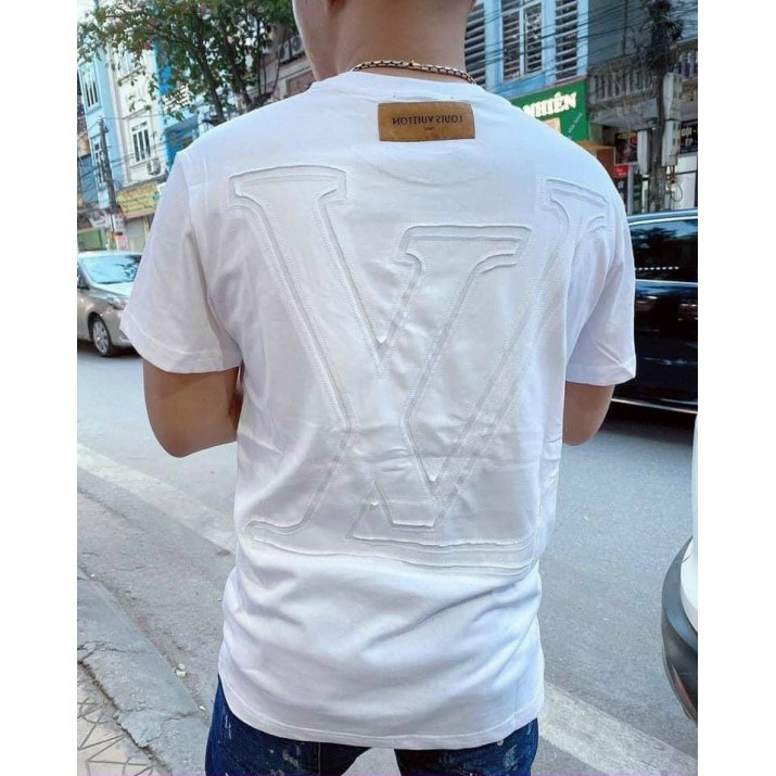 Áo phông nam LV rách new Vải Cotton Mát Mịn - Áo Phông LV Nam Nữ Cao Cấp