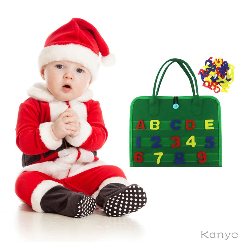 Đồ chơi giáo dục tập đi theo phương pháp Montessori bằng vải nỉ nhỏ gọn cho bé trai và bé gái