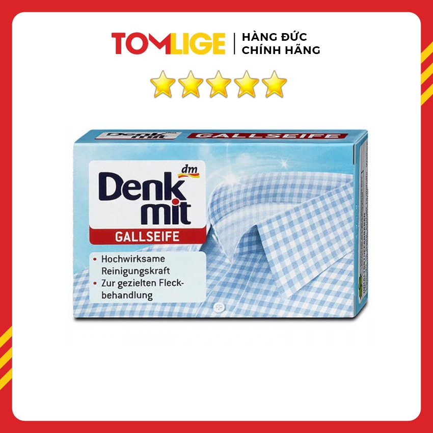 [Hàng Đức] Xà phòng tẩy trắng cổ áo Denkmit Tomlige 100g của Đức, Xà bông giặt cổ