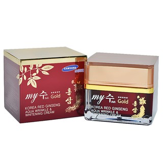 Mặt nạ ngủ - Kem dưỡng trắng da ban đêm chiết xuất hồng sâm My Gold Hàn Quốc 50g