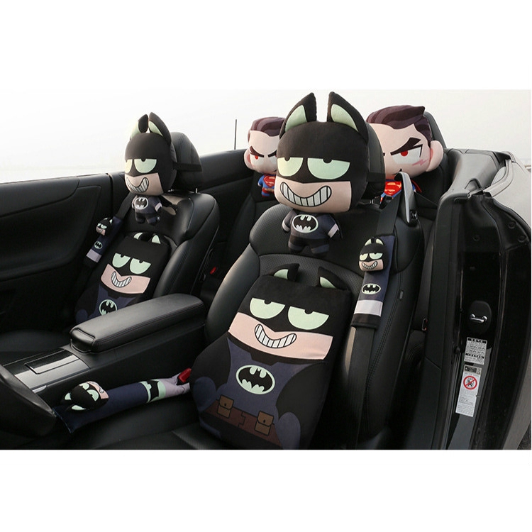 Gối Tựa Đầu Hình Siêu Anh Hùng Marvel Cho Xe Hơi