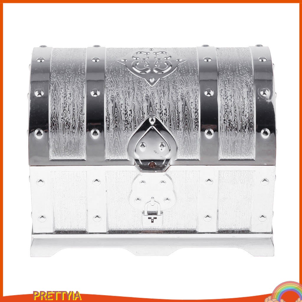 Hộp Đồ Chơi Kho Báu Cướp Biển Màu Sắc Cổ Điển Dành Cho Trẻ Em