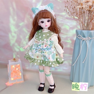 Búp bê 30cm mặc quần áo dễ thương