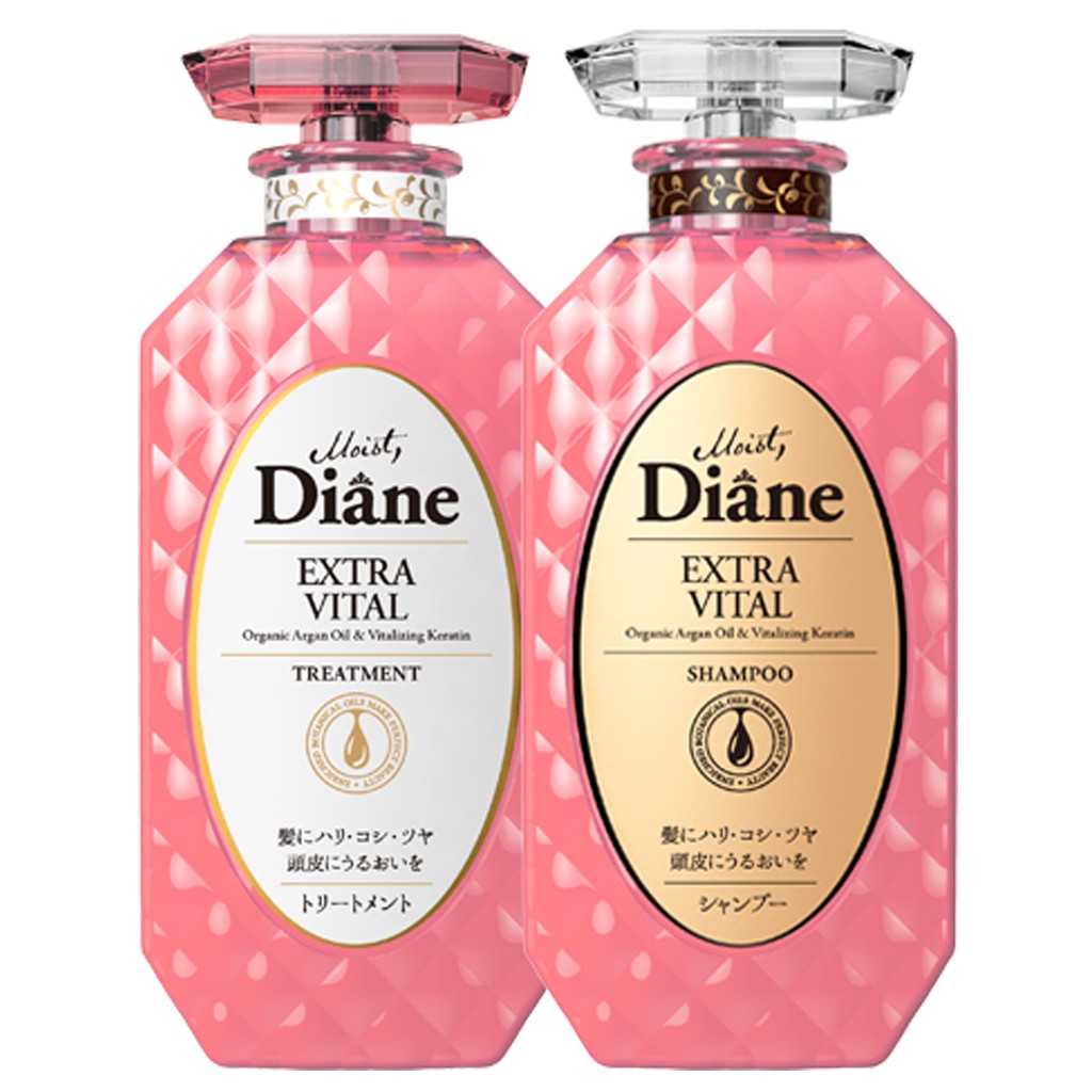 Cặp dầu gội xả Moist Diane cao cấp số 1 Nhật Bản 2x450ml