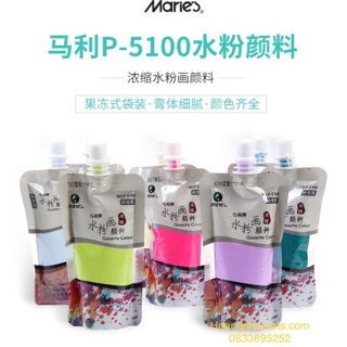 Màu Gouache Marie’s / Himi dạng gói chất lượng cao (màu wat/bột)