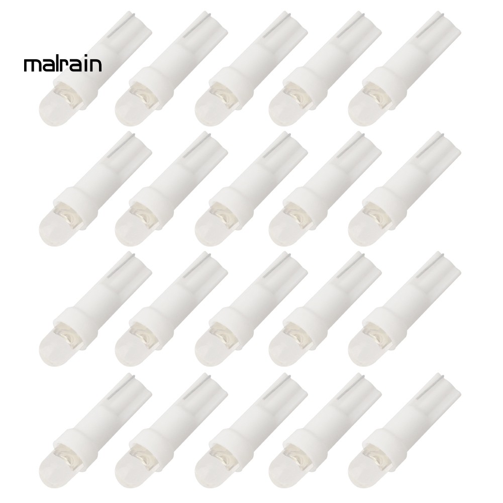 Bộ 20 Đèn Led T5 12v 1 Bóng Cho Xe Hơi