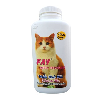PHẤN THƠM KHỬ MÙI, TẮM KHÔ CHO MÈO – FAY KITTY (120g)