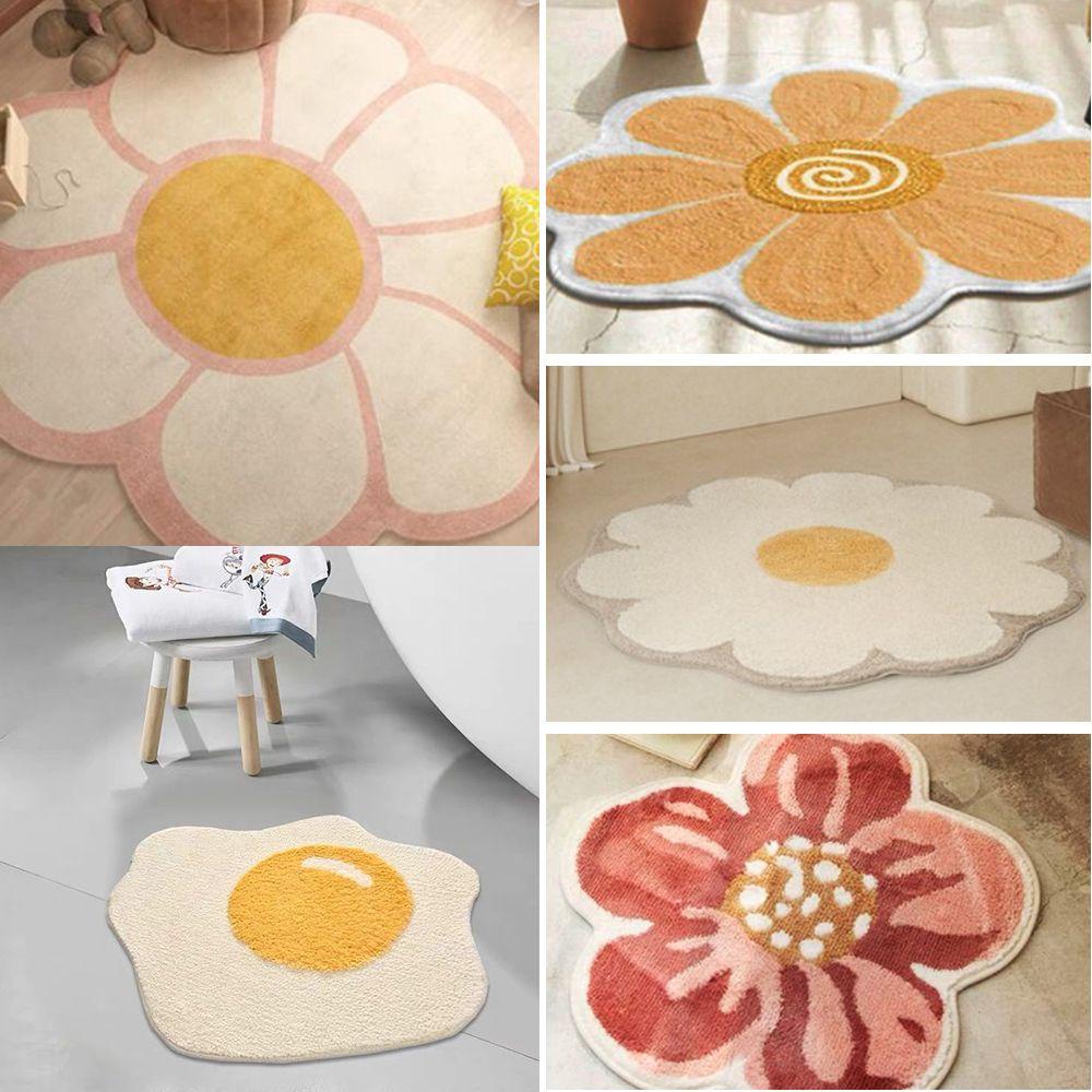 Thảm Chùi Chân Chống Trượt Họa Tiết Hoa