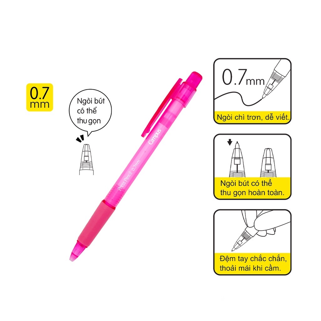 Bút chì kim Campus Press Pencil 0.7mm PC-PRP-0.7