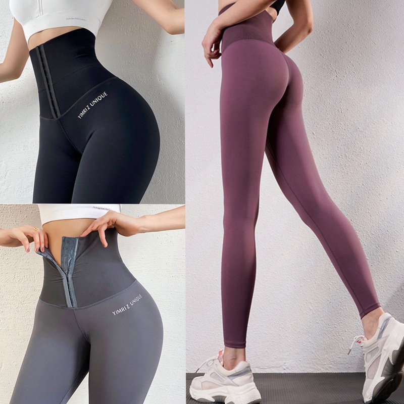 Quần Legging Thể Thao Lưng Cao Định Hình Bụng Cho Nữ