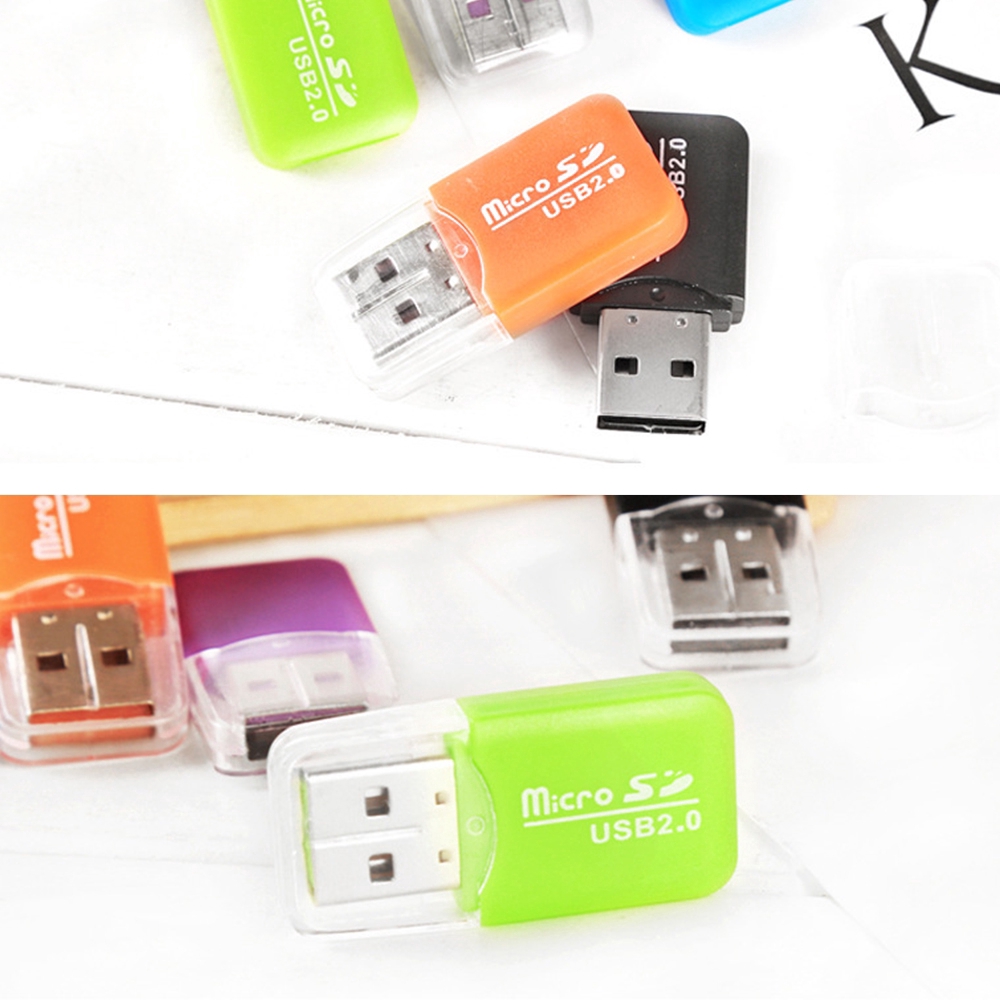 Bộ Chuyển Đổi Đầu Đọc Thẻ Nhớ Micro SD 2.0 USB Mini Tốc Độ Cao Cho Máy Tính Bảng PC