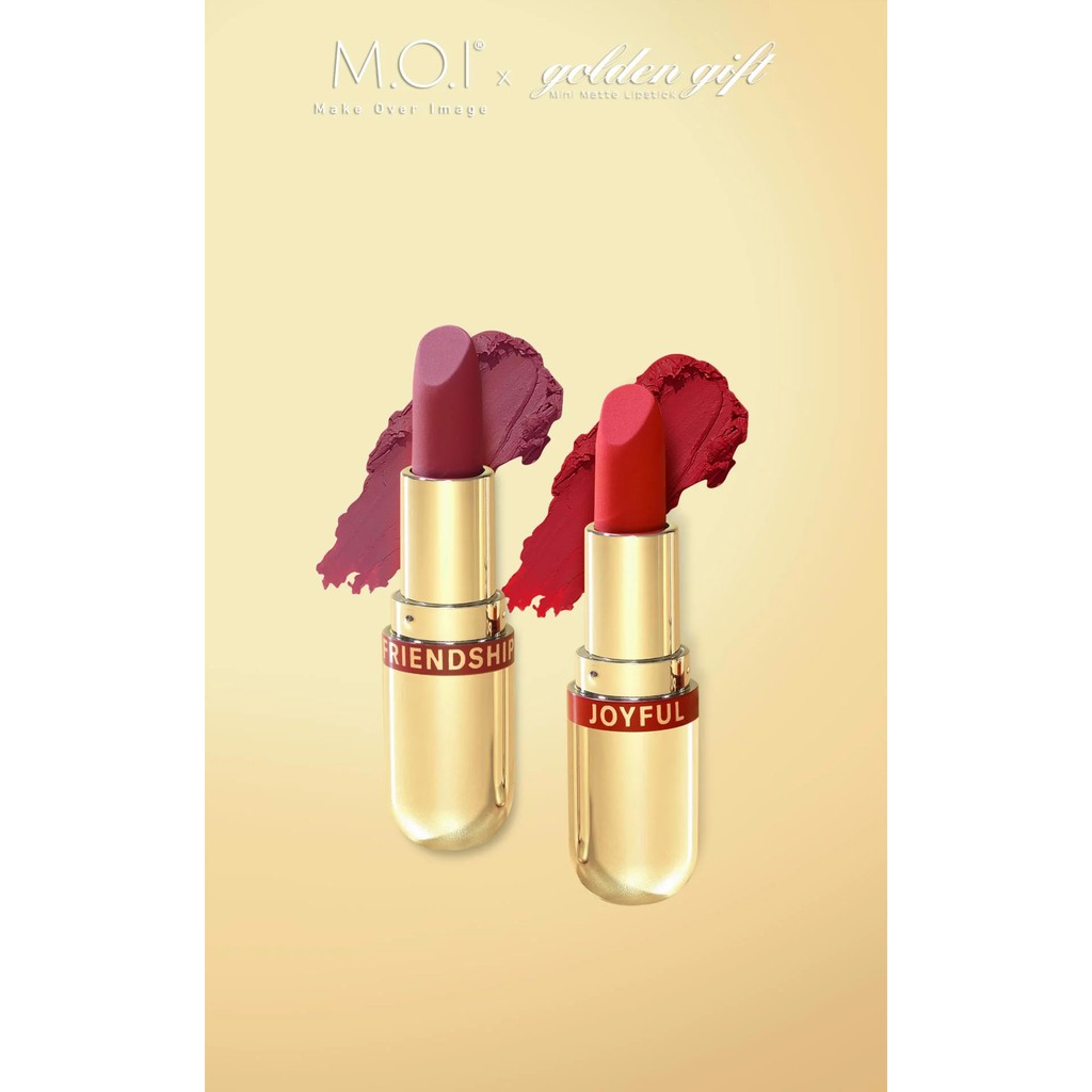 Son Thỏi Lì - Set 5 Son Thỏi Mini GOLDEN GIFT Son Hồ Ngọc Hà MOI | BigBuy360 - bigbuy360.vn