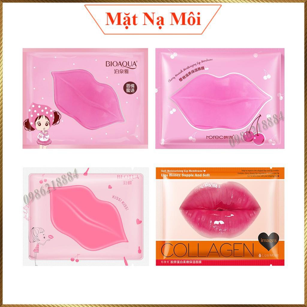 Mặt nạ dưỡng môi collagen nội địa trung bioaqua,images giảm thâm môi làm mềm môi BMNMOI1