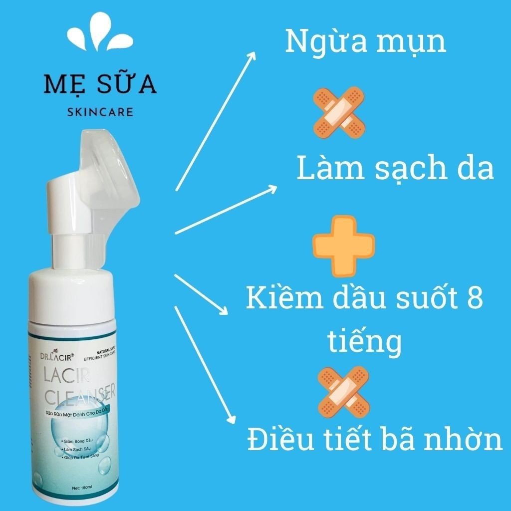 SỮA RỬA MẶT BẠC HÀ KIỀM DẦU-LACIR CLEANSER 150ml | BigBuy360 - bigbuy360.vn
